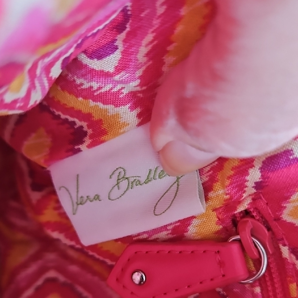 Vera Bradley Crosstown Pink Floral Crossbody Handbag - Picture 8 of 15